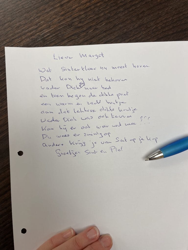 Sinterklaasgedicht